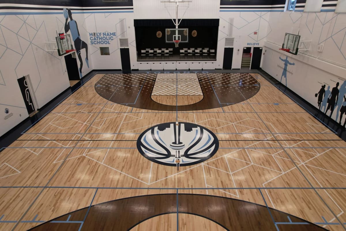 Holy Name Catholic School hosts regular pickup basketball games in Toronto