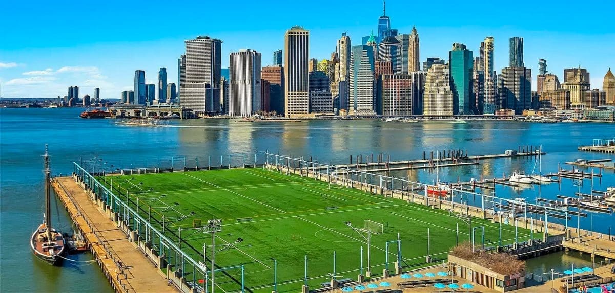 Pier Five Soccer Fields in Brooklyn, New York