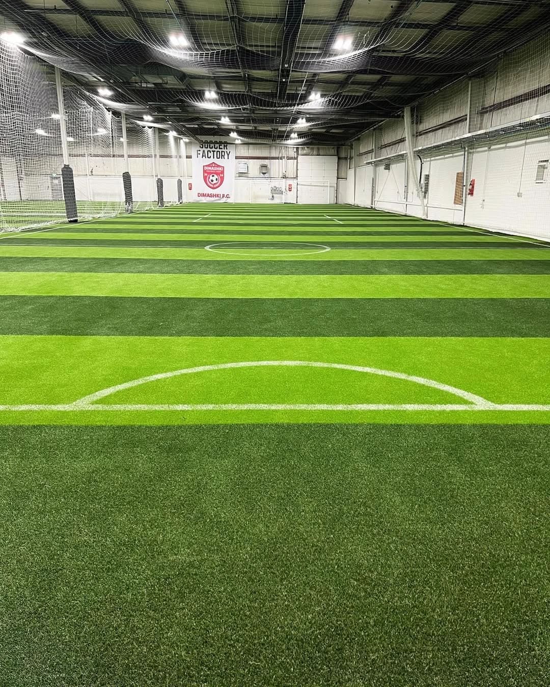 Dimashki FC's excellent indoor turf facility offers exciting pickup soccer games in Windsor