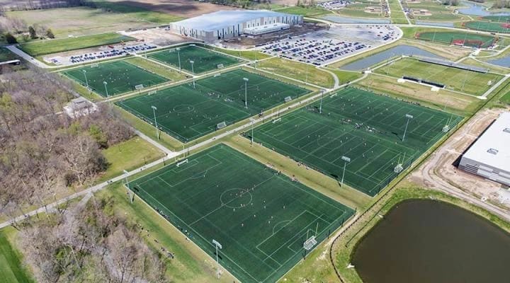Grand Park Sports Campus has space for many full-sized games in the Indianapolis area