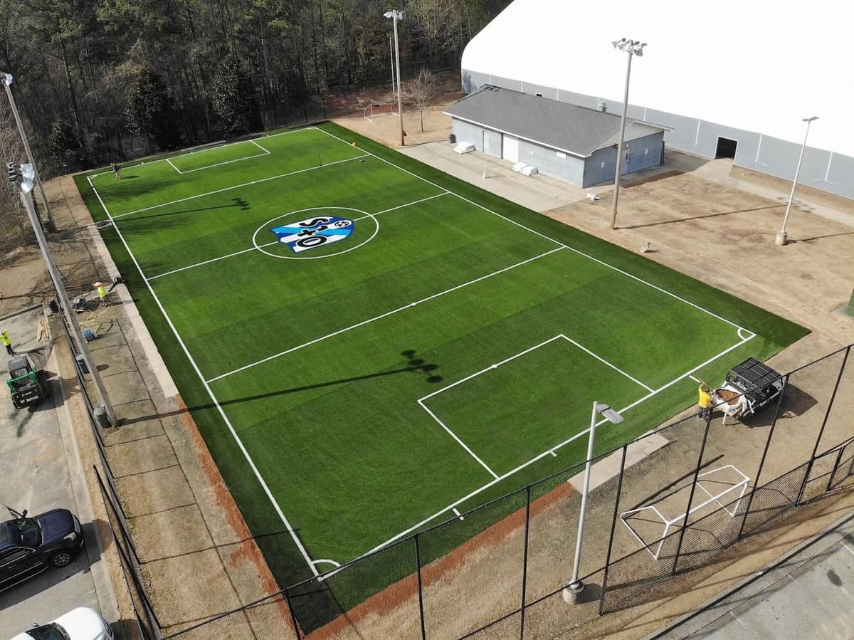 One Touch's outdoor fields are perfect for finding regular pickup soccer games in Atlanta