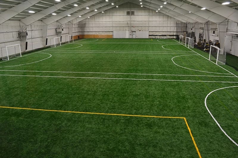 Boost FitClub has many versatile indoor turf fields perfect for pickup soccer in Nashville