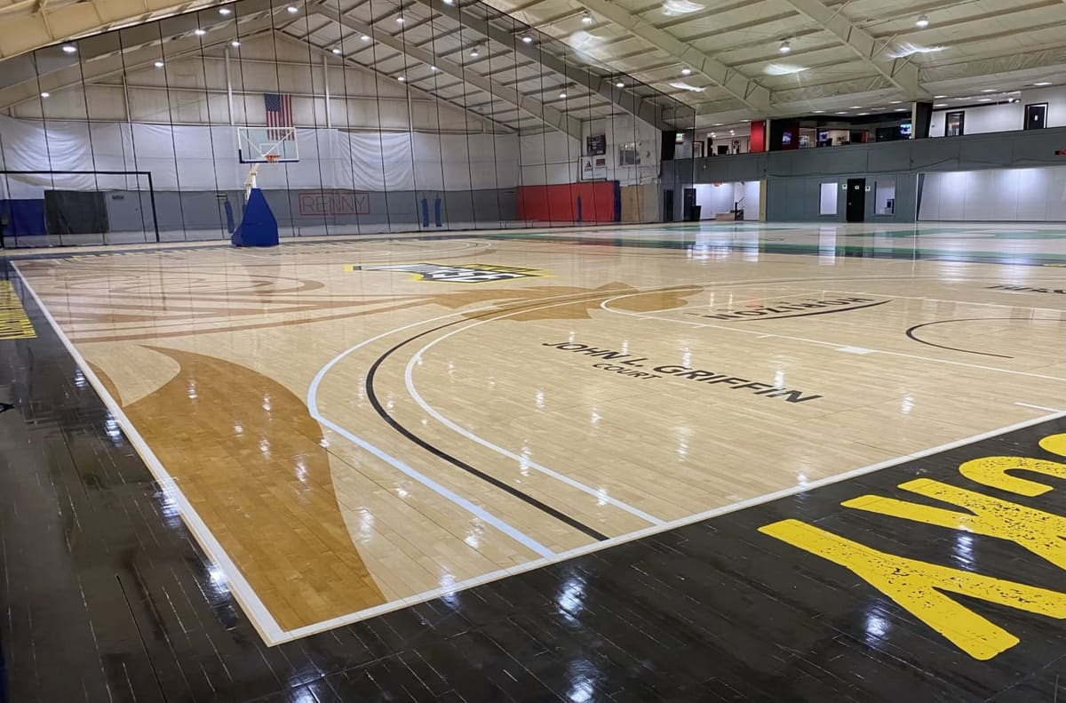 GreenTree's indoor gym has lots of room for a fantastic social open play volleyball environment